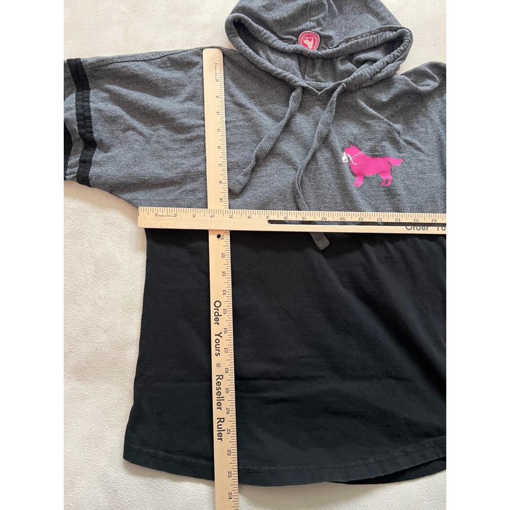 Boxercraft Pink Dog Graphic Hoodie Gray Black Long Sleeve Athletic Women's XS - Picture 9 of 15